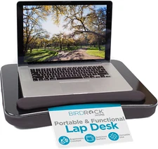 Lap Desk W/Memory Foam Cushion - Large Surface for Crafts, Reading - for Laptops
