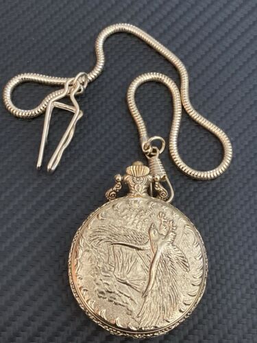 American International Mint Commemorative 1986 Pocket Watch STATUE OF LIBERTY - Picture 2 of 9