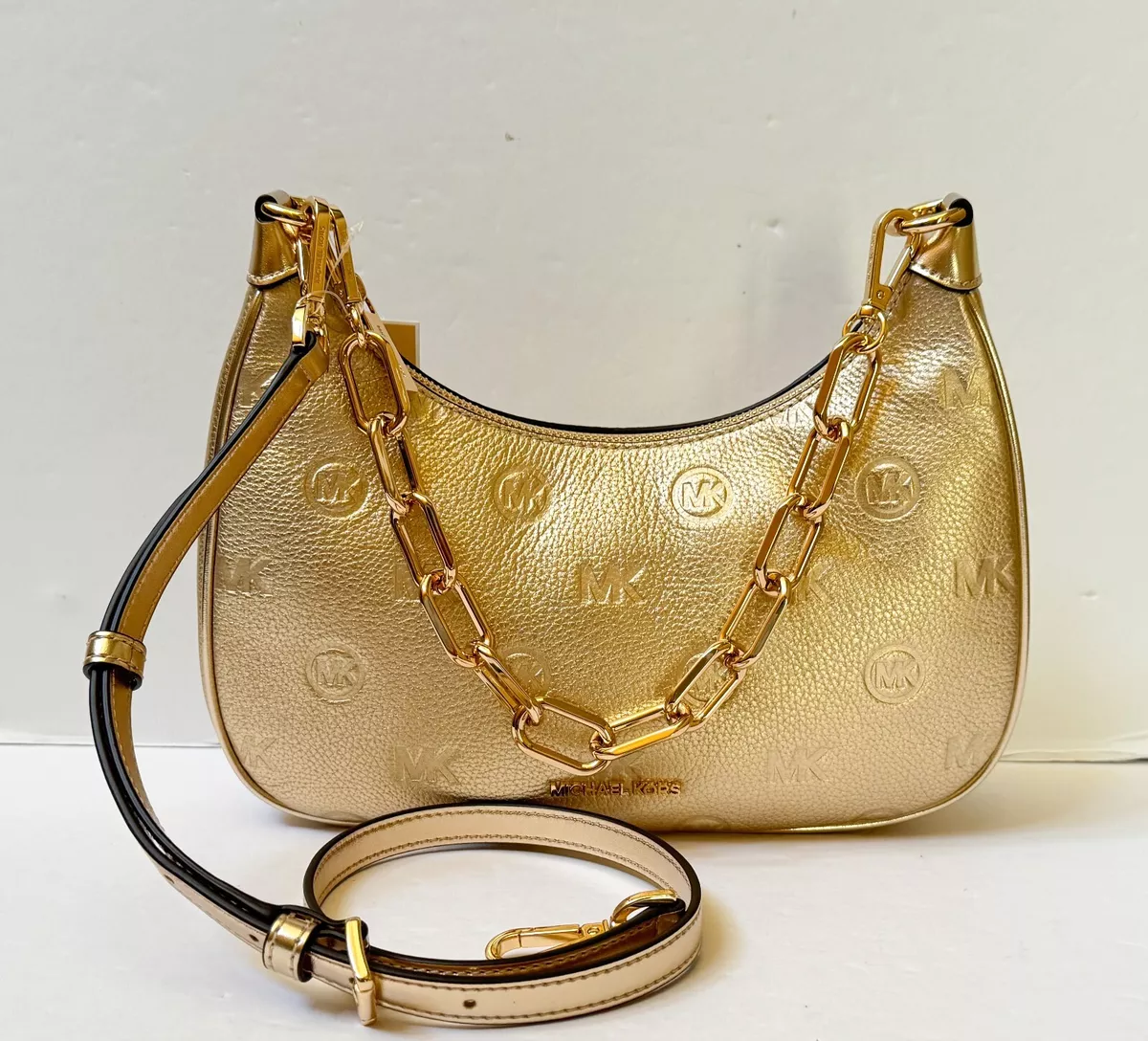 Michael kors gold cheap crossbody bag