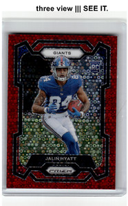 JALIN HYATT 2023 Panini Prizm No Huddle Red Prizm Rookie RC #378 /70