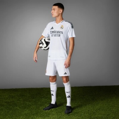 Adidas Real Madrid Home Authentic Soccer Jersey - Men's