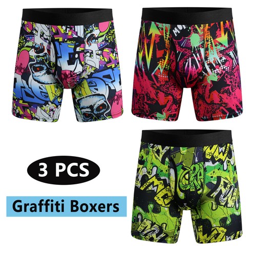 Men's 3-Pack Comfort Boxer Briefs Fit Ultra Soft Stretch Underpants Wick Shorts - Picture 21 of 30