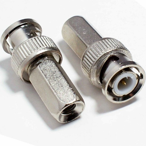 20x BNC Twist Screw On Plug Male Connector for CCTV Security RG59 Coaxial Cable - Picture 3 of 5