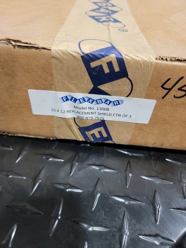 FLEXBAR 10 x 12 Replacement Shield, Carton of 3 - #13008. New Old Stock - Picture 2 of 2