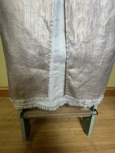Authentic Chanel Rare 05 NWT Iridescent Shimmering Gold Jean Jacket, Long Skirt - Picture 12 of 14