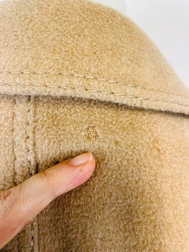 Vintage 80s Light Brown Beige Wool Camel Hair Long Oversized Winter Coat 16 18 - 第 7/10 張圖片