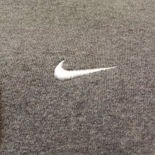 Nike Hoodie Mens Large Gray Pullover Embroidered Swoosh Logo Long Sleeve Thick - Picture 9 of 17