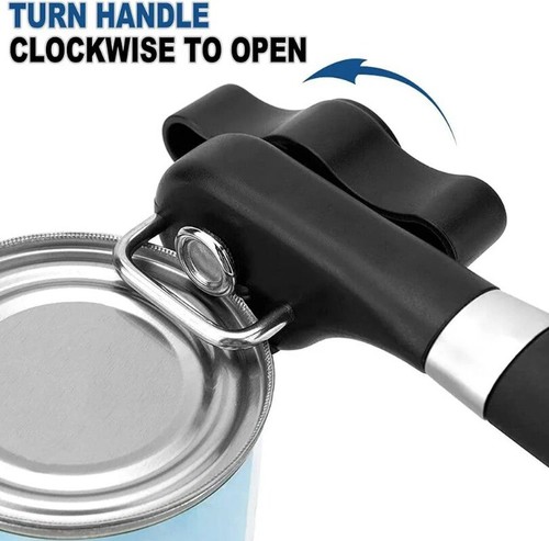 Stainless Steel Can Opener Handheld Safety Cutting Can Opener Kitchen Tool - Bild 8 von 11
