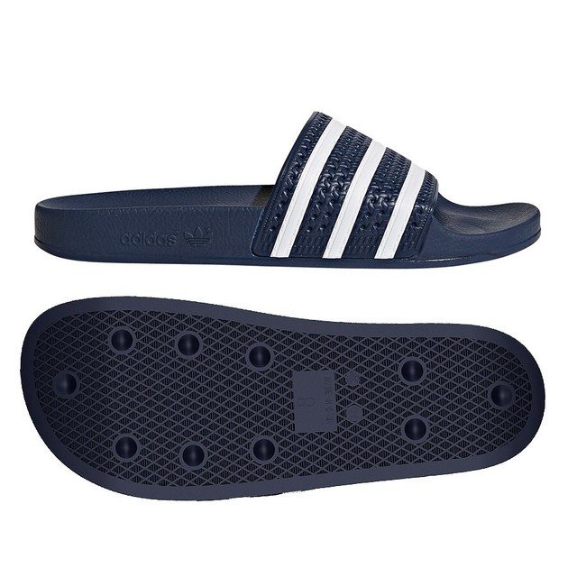 Slides Adidas Originals adilette 288022 EUR 44.5 navy Beach Sandals Slippers for sale online