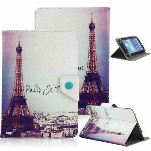 Custodia supporto pelle folio modello universale per tablet Android 7" 8" 10,1" - Foto 41 di 98