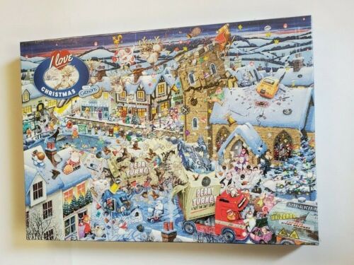 Gibsons Mike Jupp's I Love Christmas 1000 Piece Jigsaw Puzzle New Sealed - Picture 3 of 6