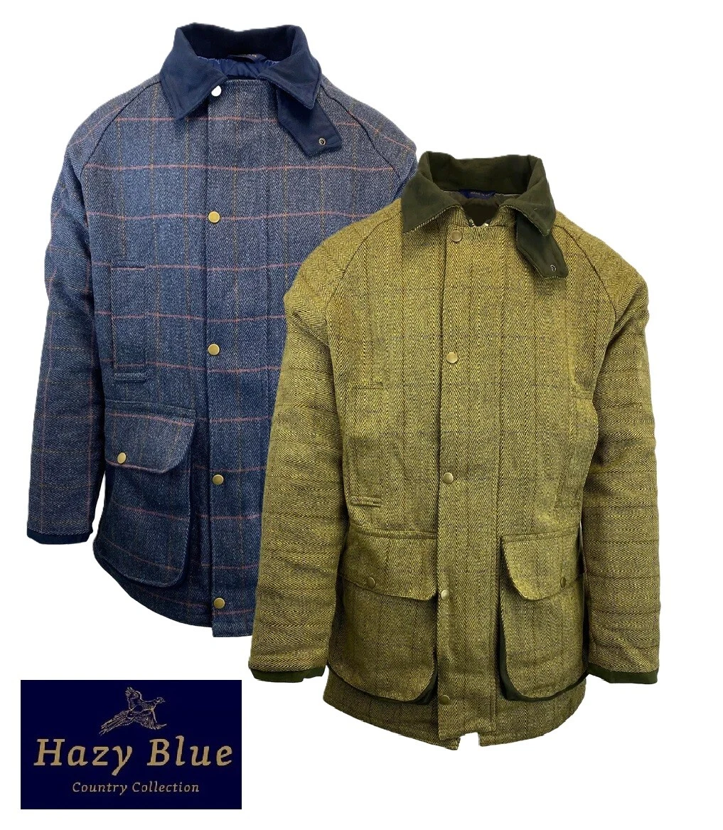Hazy Blue Mens Derby Tweed Jacket Waterproof & Breathable Country Coat RRP £149
Opens in a new windo