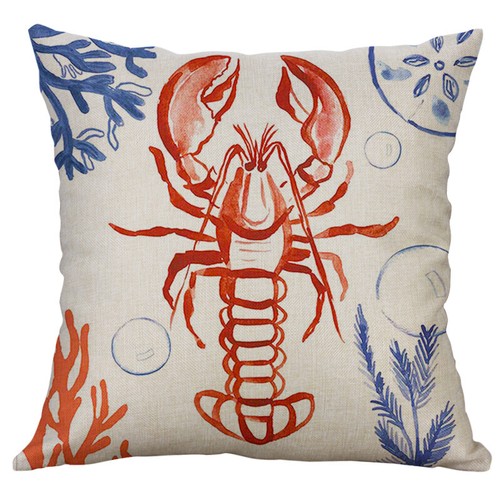 Ocean Mandala pillowcase Coastal Jewels Indoor Square Throw Pillow Cover - Picture 9 of 27