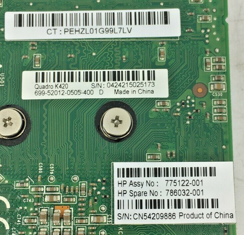 HP Nvidia Quadro K420 1GB PCIe DDR3 Graphics Card 786032-001 775122-001 - Picture 5 of 5