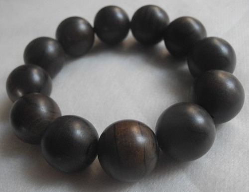TOP! Vietnamesisches natürliches Agarholz Armband Gebetsperlen 52 g 19 mm Aquilaria 沉香 沈水 - Bild 2 von 6