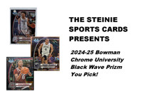 2024-25 Bowman University Chrome Black Wave Refractor PICK YOUR CARD CHEAP