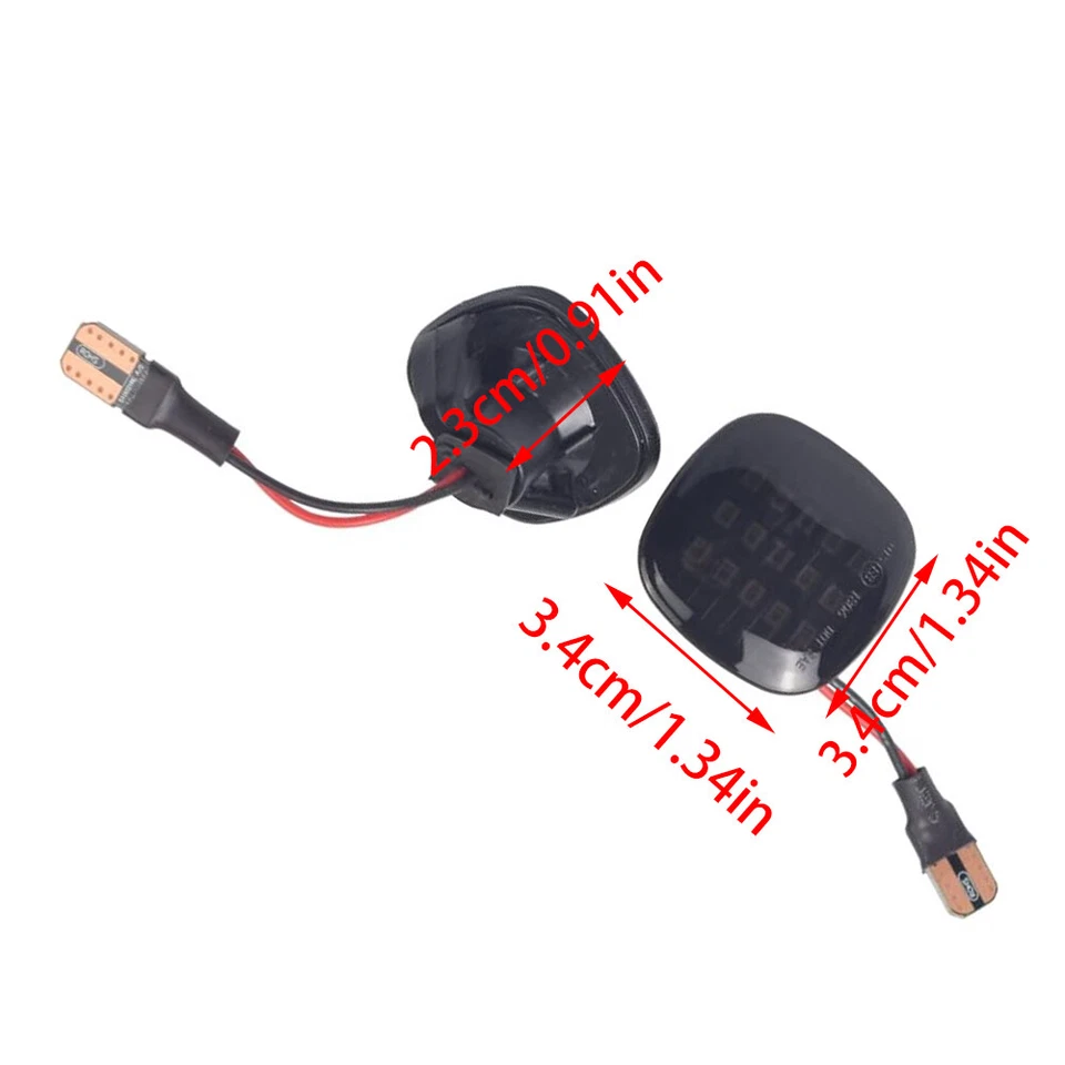 LED Turn Signals Side Marker Light Lamp Fit for Skoda Fabia (6Y 5J) 1999-2014 - Image 4 of 4
