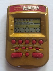 electronic handheld yahtzee