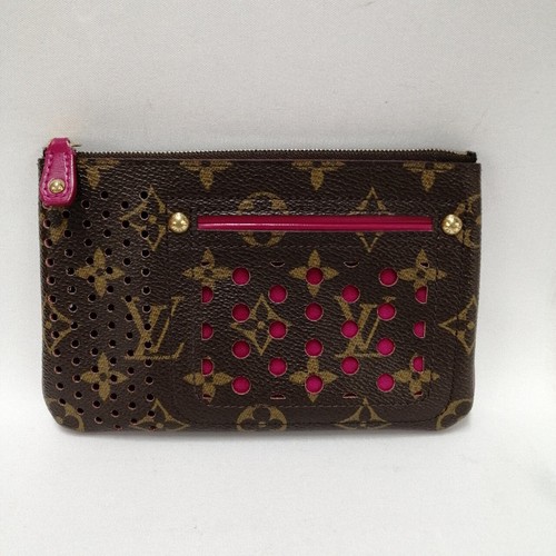 LOUIS VUITTON Monogram Perfo Pochette Plat Cles M95219 B17cm x H11cm x 4cm Gebraucht - Bild 1 von 10