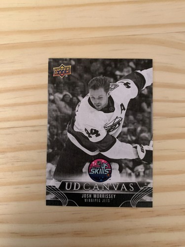 2023-24 Upper Deck UD Canvas Black and White #C415 Josh Morrissey AS - RARE ! - Picture 1 of 2