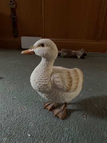 Weißes Entenornament Harz großer eleganter Vogel für drinnen/outdoor Dekor Geschenk - Bild 4 von 7