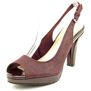 Giani Bernini Womens BENETTE Leather Peep Toe SlingBack CHIANTI Size 9.0 Giani Bernini Womens BENETTE Leather Peep Toe SlingBack CHIANTI Size 9.0