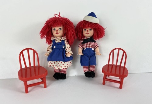 Classic Raggedy Ann & Andy Barbie Collector Edition Story Book Favorites Figures - Picture 9 of 12