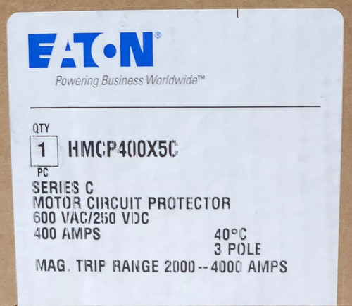 Brand New EATON HMCP400X5C Motor Circuit Protector 400 AMP 600V 3 POLE HMCP - Bild 1 von 4