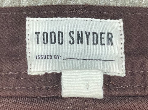 Todd Snyder Straight Fit Button Fly Men's Brown Chino Pants Size 31x32 - Picture 5 of 19