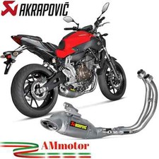 Escape Completo Akrapovic Yamaha MT-07 2014 Moto Racing Line Exhaust Titanio