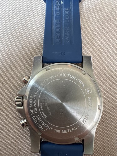 VictorINOX SWISS ARMY~MAVERICK GS CHRONOGRAPH~Ratchet Bezel~Black Dial~43mm - Picture 5 of 5