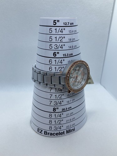 Orologio donna Aeropostale quadrante ghiacciato cinturino oro rosa argento nuovo - Foto 4 di 5