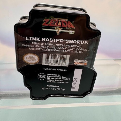 The Legend Of Zelda Link Master Swords Candy Tin NEW Nintendo 2015 - Picture 2 of 2