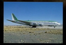 Aviation Airplane Airline postcard Transportes Aereos Bolivianos DC-8F-54 JJ 353
