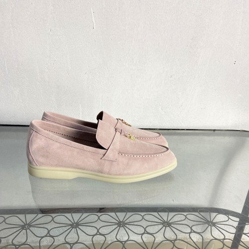 Mens Womens British Real Leather Suede Slip on Loafer Casual Business Flat Shoes - Picture 13 of 43