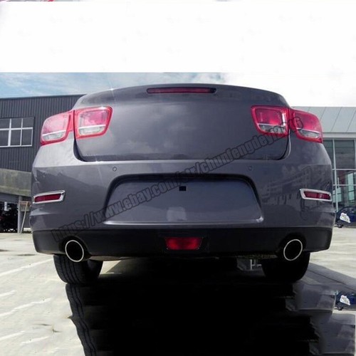 For Chevrolet Malibu 2013-2015 2Pcs ABS Chrome Rear Fog Light Lamp Cover Trim - Picture 4 of 6
