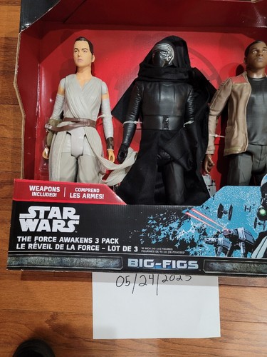 Star Wars the Force Awakens Big Figs 3 Pack Rey Kylo Ren Finn 18 Inch 3+ - Picture 3 of 7