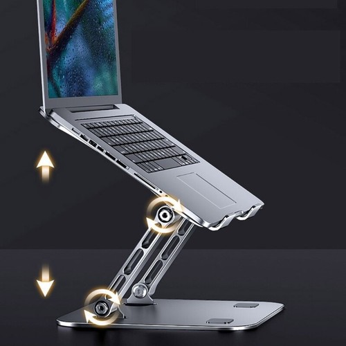 Laptop Stand Riser Adjustable Cooling Holder Foldable Tablets Bracket Aluminum - Afbeelding 5 van 8