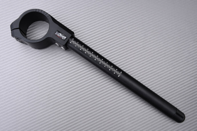 Demi guidon 50mm noir mat haute résistance pour le pilotage de Kawasaki ZX6R - 3