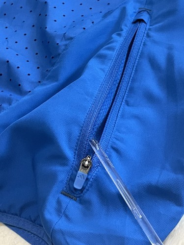 Adidas Men’s 3 Stripes Clima Proof Response Windbreaker Jacket Royal Blue Large - Picture 9 of 12