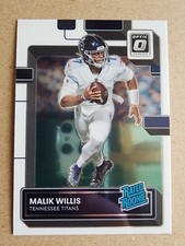 2022 Panini Donruss Optic Malik Willis Rated Rookie Tennessee Titans #203