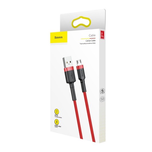 Baseus 2.4A USB to USB Micro Fast Charging Cable for Android Phones - Data Wire - Picture 12 of 48