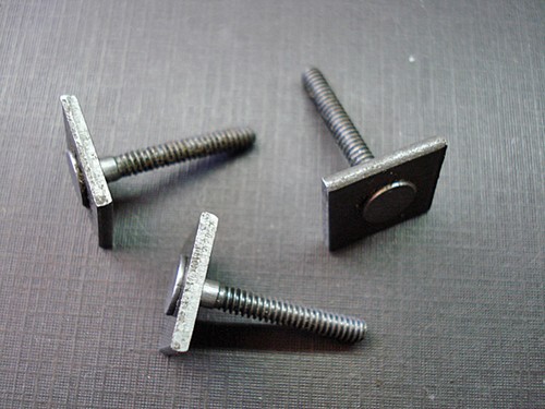 3 pc 1950 1951 Buick windshield division outer moulding bolts clips 4574744 NORS - Picture 1 of 7