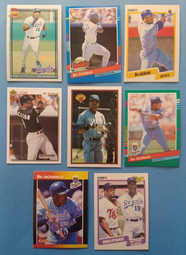 BO JACKSON 8 Karten Lot Royals White Sox Sammlung MLB Baseball - Bild 1 von 2