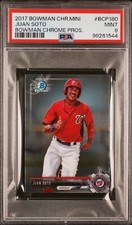 Juan Soto 2017 Bowman Chrome Mini #BCP180 - PSA 9 - Low Pop - Mets Superstar