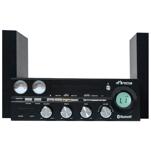 Sistema estéreo CD de escritorio Victor Milwaukee 50 W con Bluetooth, AM/FM y reproductor de CD - Imagen 7 de 19