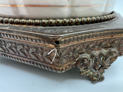 Samson Porzellan Chinesischer Export Stil Handbemalt 20" Lampe mit Blumendekoration - Bild 8 von 14