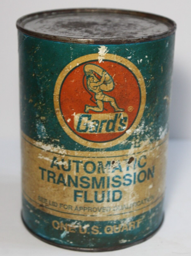 1960s FULL Vintage Gard Oil Can Quart Oil Can Kansas City Kansas Oil Can Graphic - Picture 2 of 23