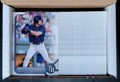 250x LOT - DRU BAKER  RAYS   2022 BOWMAN DRAFT #BD-158 - Picture 1 of 3