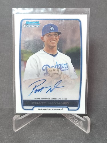 2012 Bowman Chrome - Prospects Autographs Pratt Maynard #BCA-PM (AU, RC) - Picture 1 of 2
